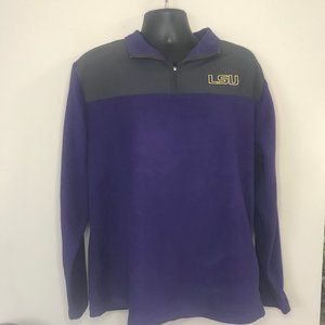 LSU Tigers Quarter-Zip Jacket Size  L